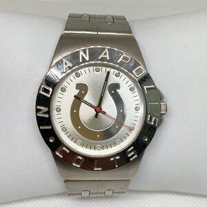 Mens NFL Gametime Indiana Colts watch silver tone 41mm  quartz analog running